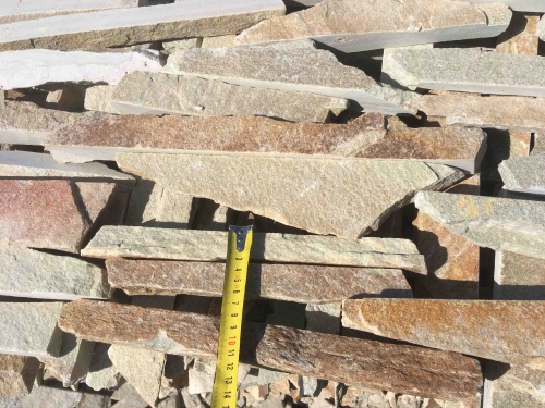 Горбушка златолит золотистый для облицовки купить в Тамбове