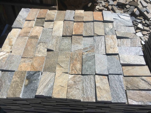 Плитка пилёная златолит Уральский для цоколя, отмостки купить в Тамбове