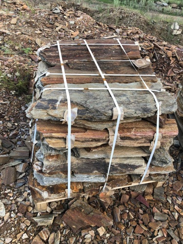 Плитняк кора дерева 50-100мм для пошаговых дорожек купить в Тамбове