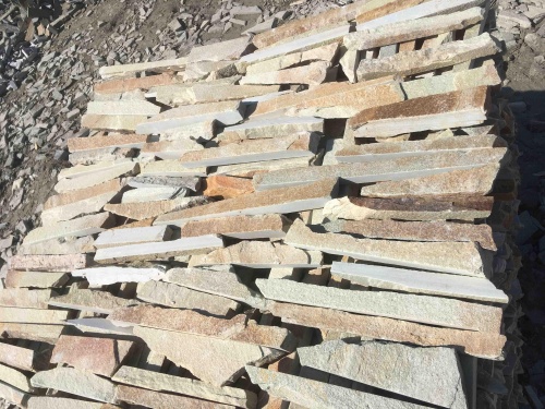 Горбушка златолит золотистый для облицовки купить в Тамбове